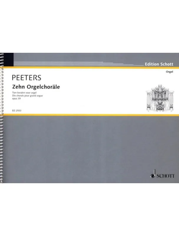 Super Cena Flor Peeters Zehn Orgelchoräle op. 39 (noty na varhany)
