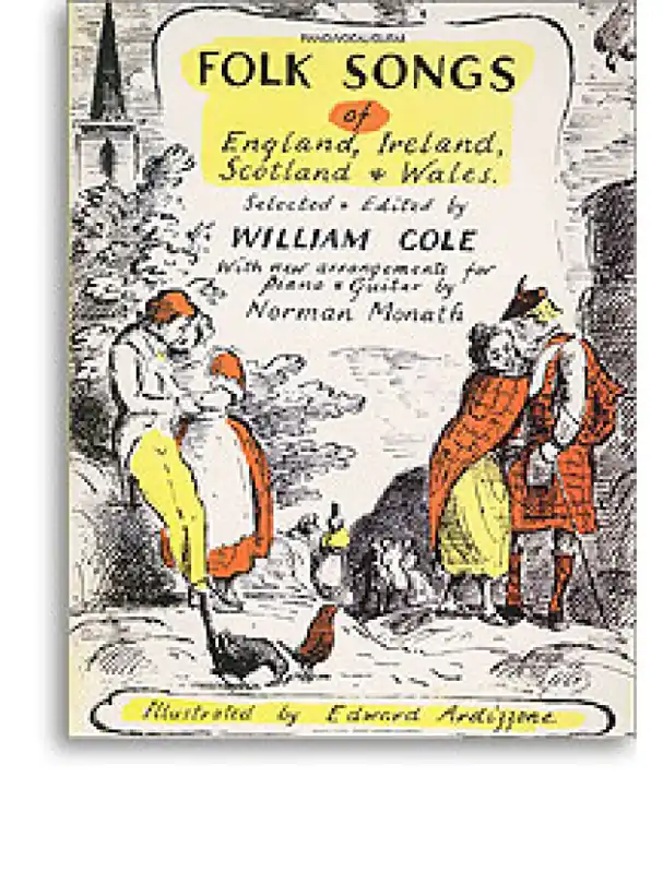 Zlevněný Folk Songs of England, Ireland, Scotland and Wales (noty na klavír, zpěv, akordy na kytaru)