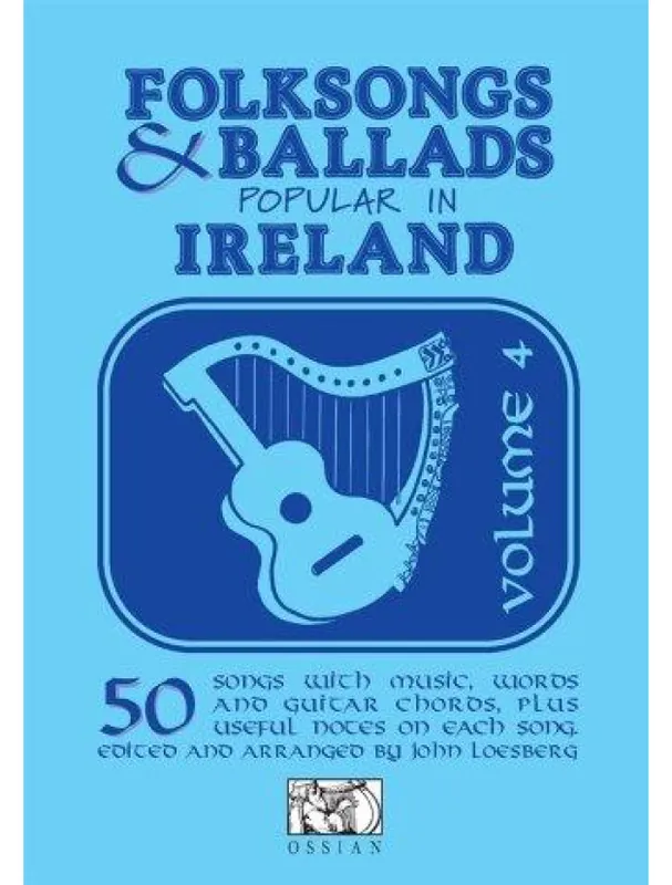 Folksongs & Ballads Popular In Ireland - Volume Four (noty, melodická linka, akordy) Vysoce Kvalitní