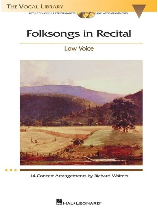 Must-Have Folksongs In Recital - Low Voice (noty na klavír, zpěv)(+audio)