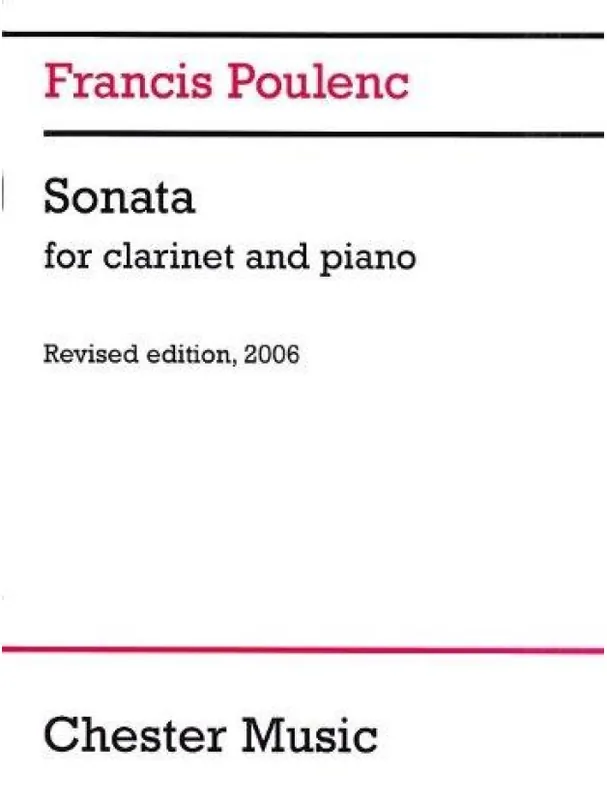Nakupujte Hned Francis Poulenc Clarinet Sonata (2006 Edition) (noty na klarinet, klavír)