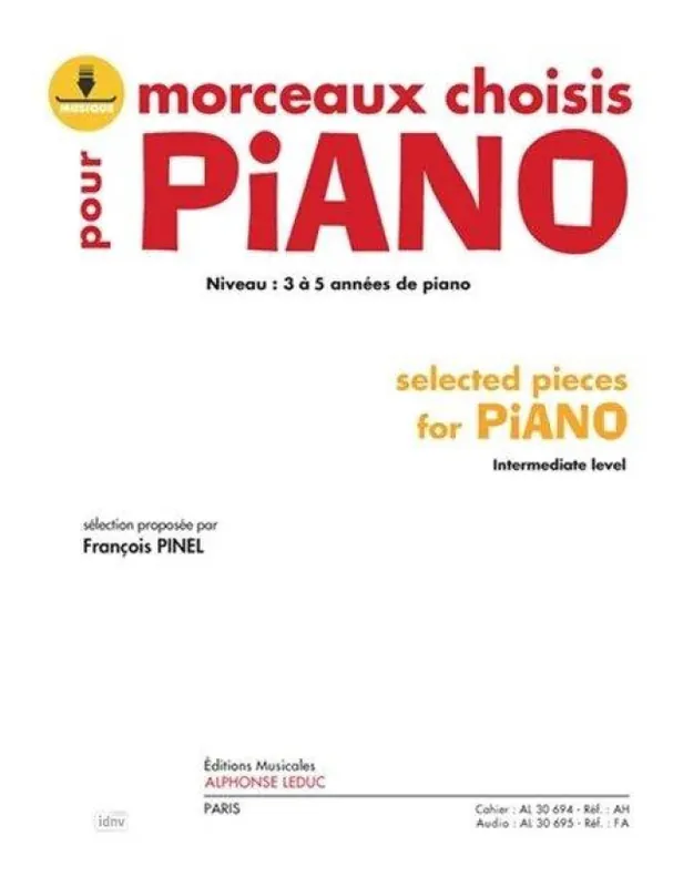 Francois Pinel Morceaux choisis pour Piano (noty na klavír)(+audio) Značkový