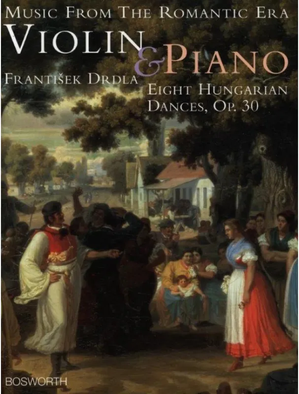 Ověřený František Drdla 8 Hungarian dances Opus 30 (noty na housle, klavír)