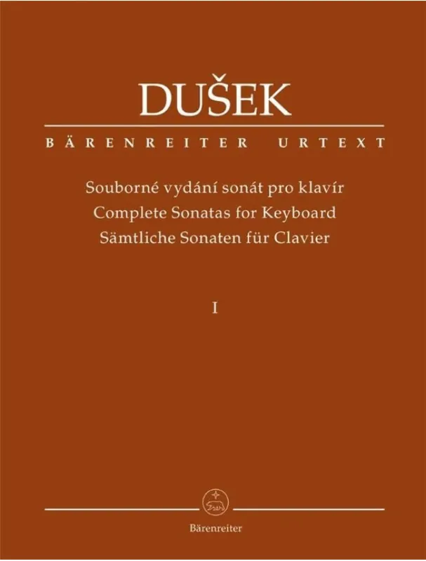 Víkendová Akce Frantisek Xaver Dušek Complete Sonatas for Keyboard vol. 1 (noty na klavír)