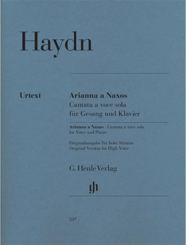 Nejprodávanější Franz Joseph Haydn Arianna A Naxos (noty na zpěv, klavír)
