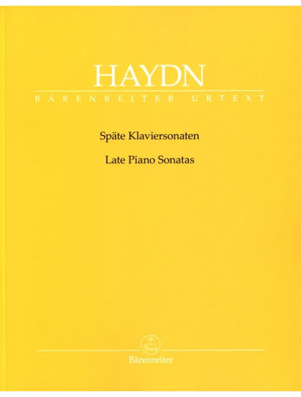 Franz Joseph Haydn Late Piano Sonatas (noty na klavír) Přímo Od Výrobce