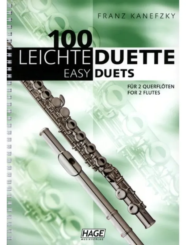 Akce Franz Kanefzky 100 Leichte Duette für 2 Querflöten (noty na příčnou flétnu)