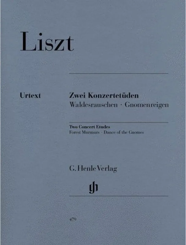Franz Liszt 2 Concert Etudes (noty na klavír) Horká Nabídka