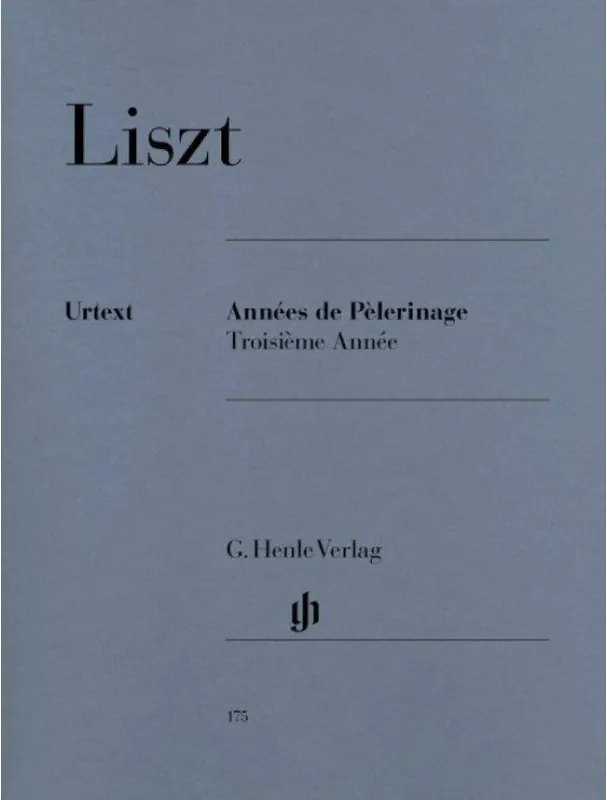 Oblíbený Franz Liszt Années De Pelerinage - Troisieme Année (noty pro klavír)