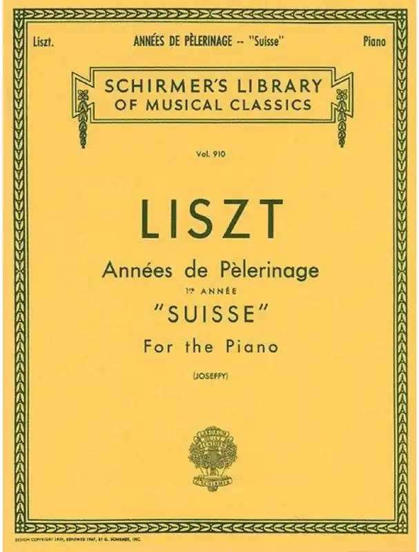 Franz Liszt Annees De Pelerinage Book 1- Suisse (noty na klavír) Cenový Hit