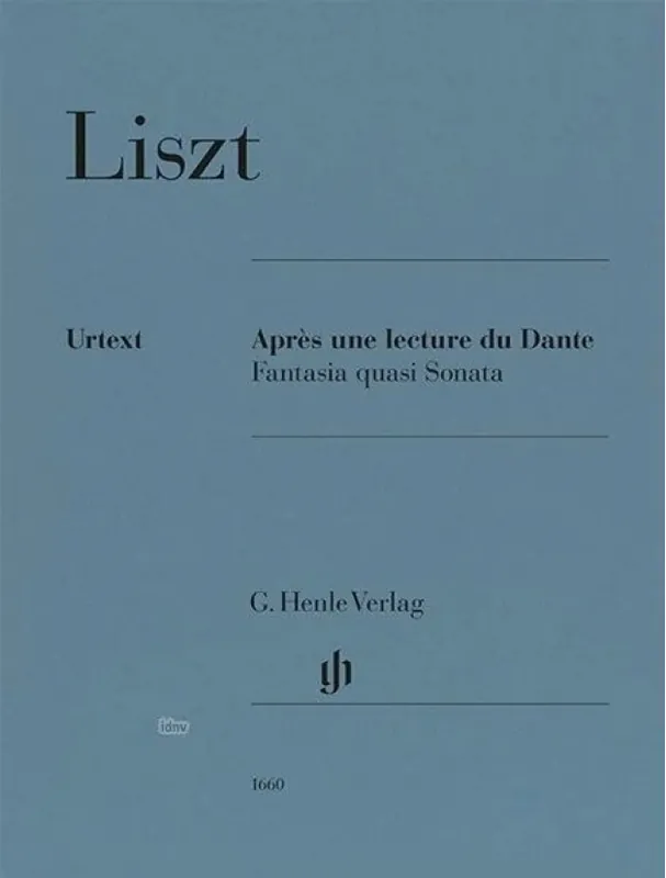 Franz Liszt Aprés une Lecture du Dante (noty na klavír) Oblíbený