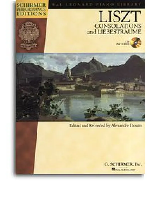 Tovární Cena Franz Liszt Consolations and Liebesträume (noty na klavír) (+audio)