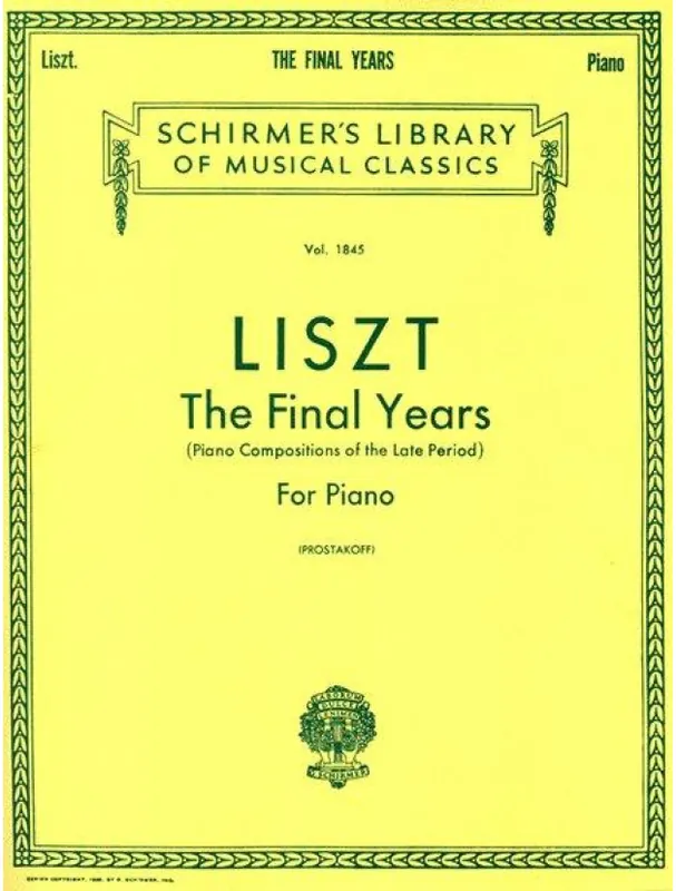 Objednat Nyní Franz Liszt Final Years (noty na klavír)