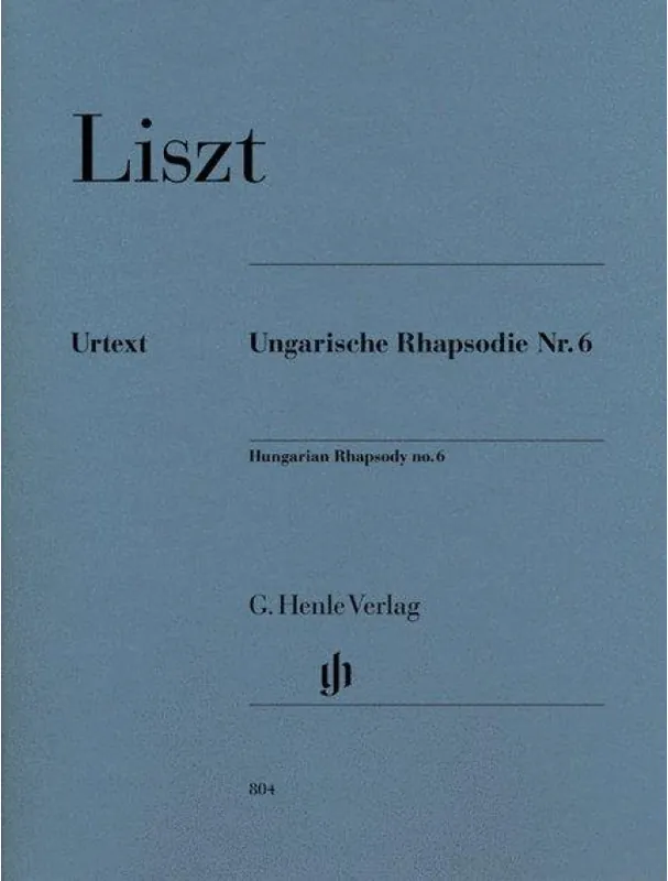 Franz Liszt Hungarian Rhapsody No.6 (noty na klavír) Speciální Cena