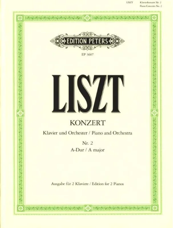 Výhodná Nabídka Franz Liszt Konzert Nr. 2 A-Dur (noty na čtyřruční klavír)
