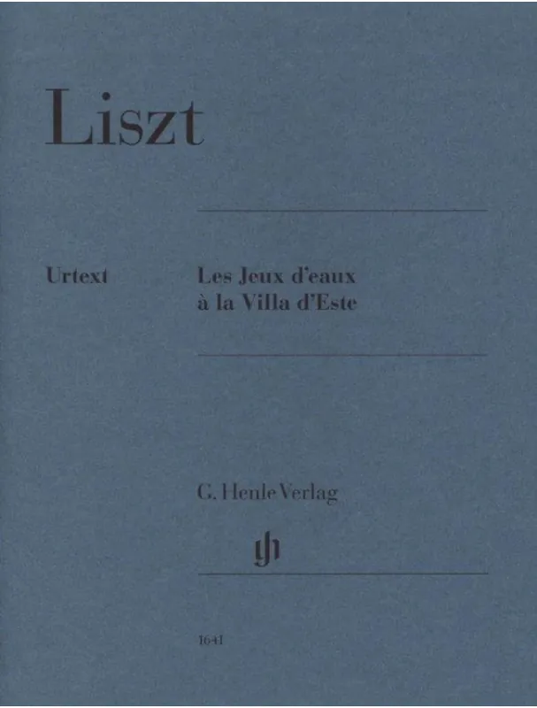 Franz Liszt Les Jeux d‘eaux á la Villa d‘Este (noty na klavír) Akční Nabídka