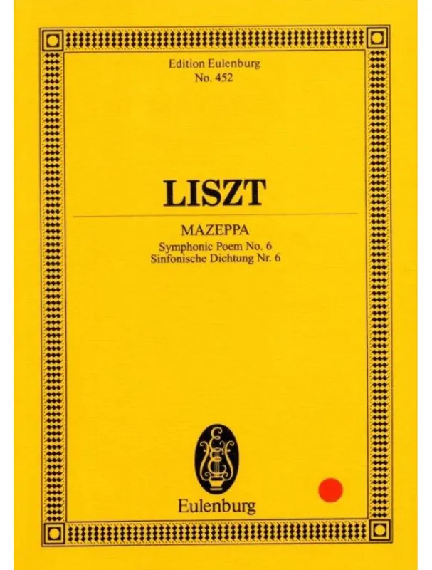 Aktuální Franz Liszt Mazeppa - Symphonic Poem No.6 (noty, partitura)