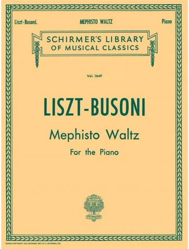 Poslední Šance Franz Liszt Mephisto Waltz (noty na sólo klavír)