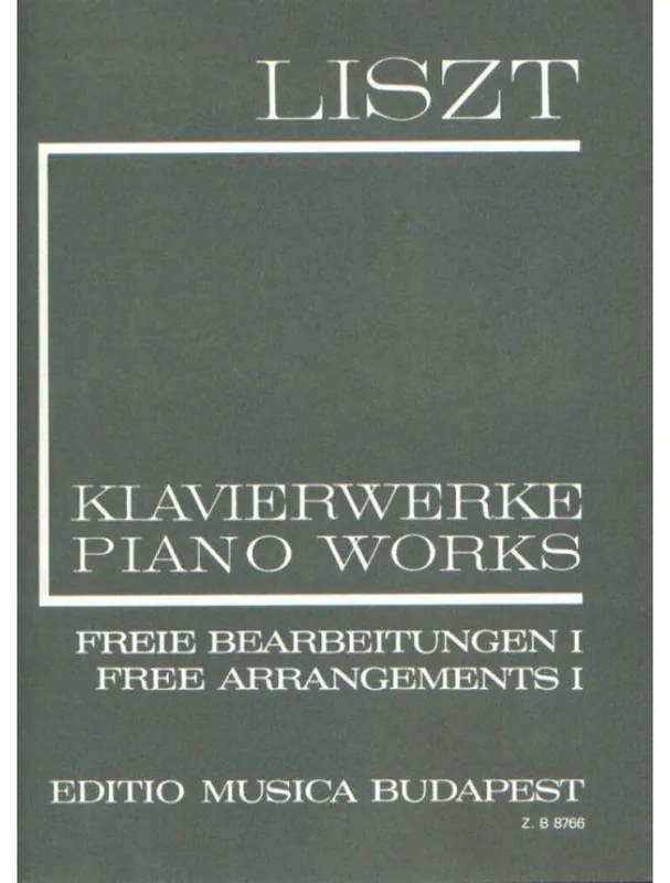 Vysoce Kvalitní Franz Liszt Piano Works - Free Arrangements 1 (noty na klavír)