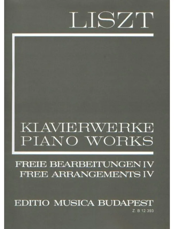 Franz Liszt Piano Works - Free Arrangements 4 (noty na klavír) Dokud Zásoby Vydrží