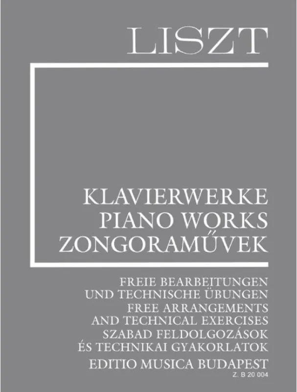 Hit Sezóny Franz Liszt Piano Works - Free Arrangements and Technical Exercises (noty na klavír)