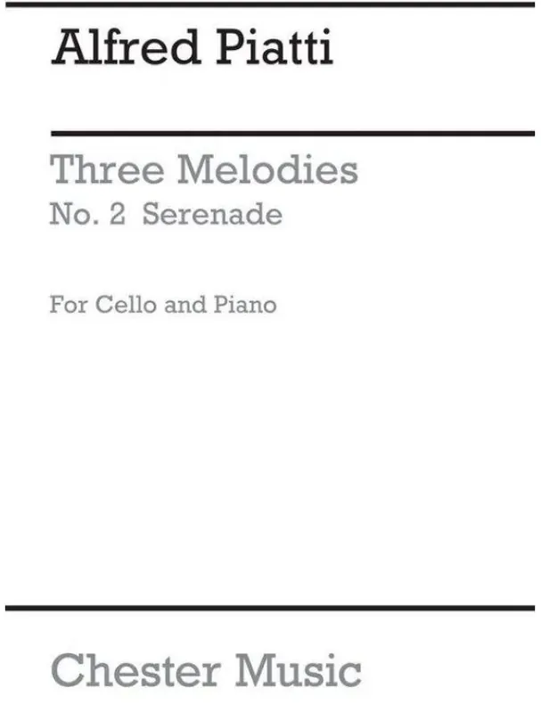 Franz Schubert / Alfredo Piatti Serenade From Three Melodies (noty na violoncello, klavír) Akční Nabídka
