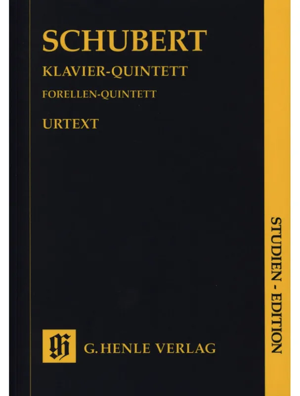 Horká Nabídka Franz Schubert ‘Trout‘ Quintet In A Op. Post. 114 D667 - Study score (noty na housle, violu, violoncello, kontrabas, klavír)
