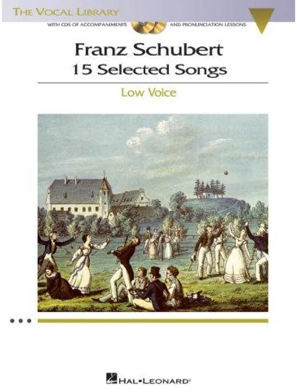 Franz Schubert 15 Selected Songs - Low Voice (noty, hluboký hlas, klavír) (+audio) Cenová Bomba