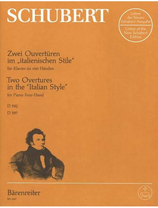 Franz Schubert 2 Overtures In The Italian Style (noty na klavír) Nejlepší Volba