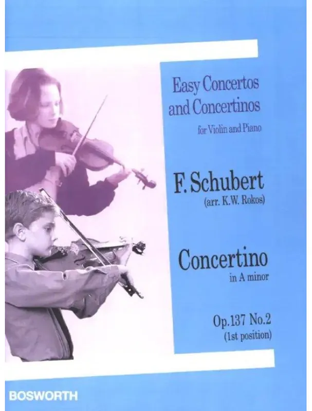 Franz Schubert Concertino in A minor Op. 137 No. 2 (noty na housle, klavír) Bezpečná Platba