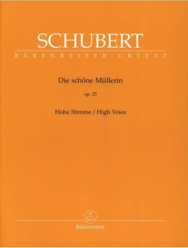 Franz Schubert Die Schöne Müllerin Op.25 - High Voice (noty na klavír, zpěv) Objednat Nyní