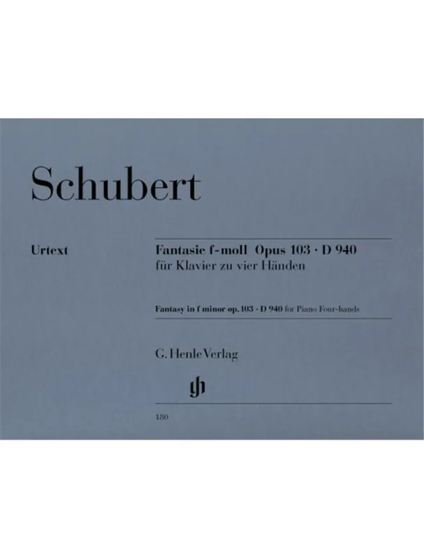 Franz Schubert Fantasy F minor op. 103 D 940 (noty na čtyřruční klavír) Autentický