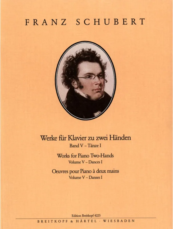 Odeslání Ihned Franz Schubert Klavierwerke 5, Tänze 1 (noty na klavír)