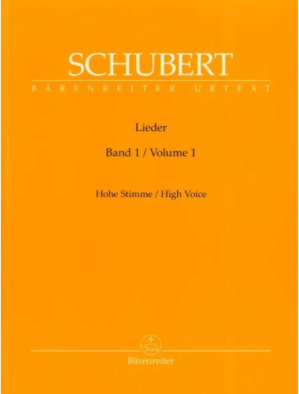 Výhodná Nabídka Franz Schubert Lieder 1 - High Voice (noty, klavír, zpěv)