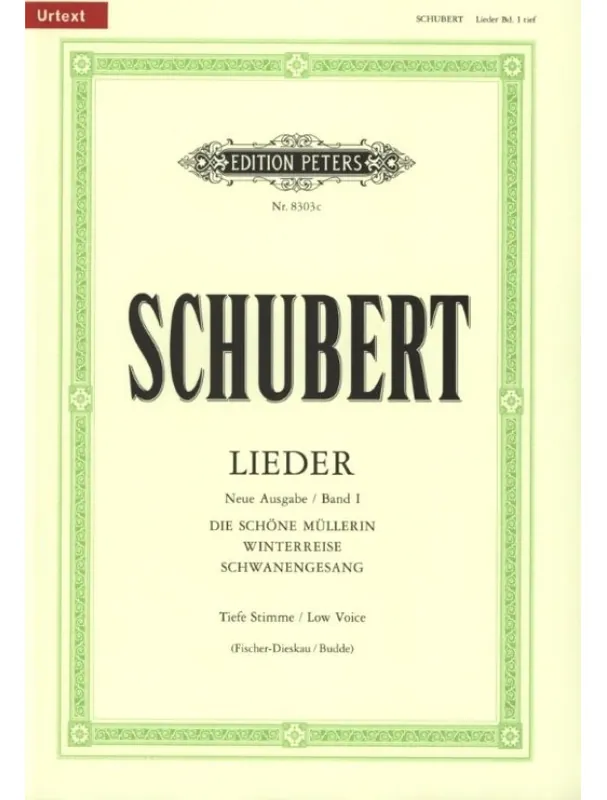 Výprodej Franz Schubert Lieder 1 - Low Voice (noty na zpěv, klavír)