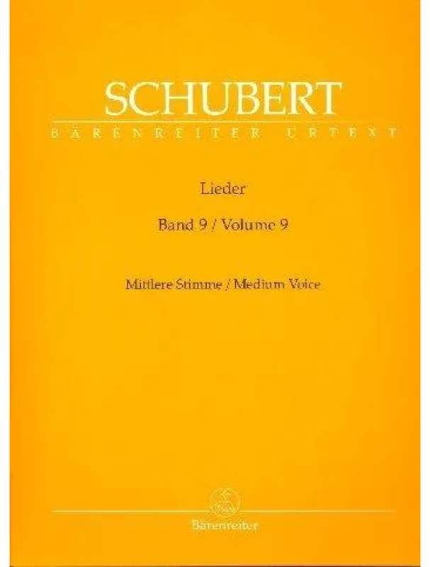 Franz Schubert Lieder 9 - Medium Voice (noty na klavír, zpěv) Výprodej