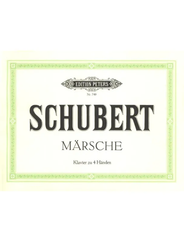Víkendová Akce Franz Schubert Märsche (noty na čtyřruční klavír)