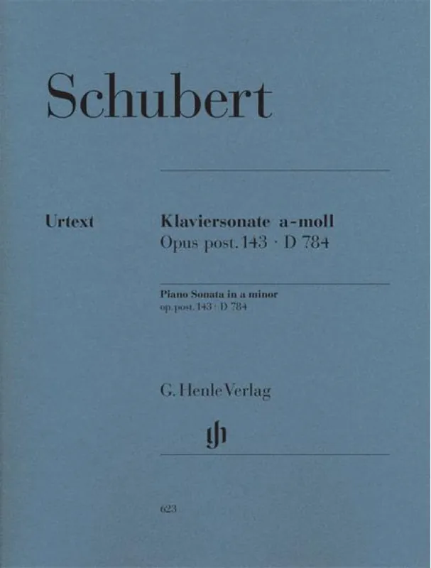 Originální Franz Schubert Piano Sonata in A minor Op. post. 143 D 784 (noty na klavír)