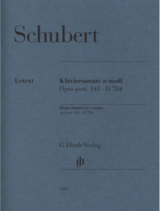 Franz Schubert Piano Sonata in a minor op. post. 143 D 784 (noty pro klavír) Nejprodávanější