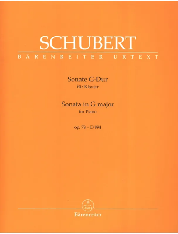 Výprodej Franz Schubert Piano Sonata In G Major Op. 78 D 894 (noty na klavír)