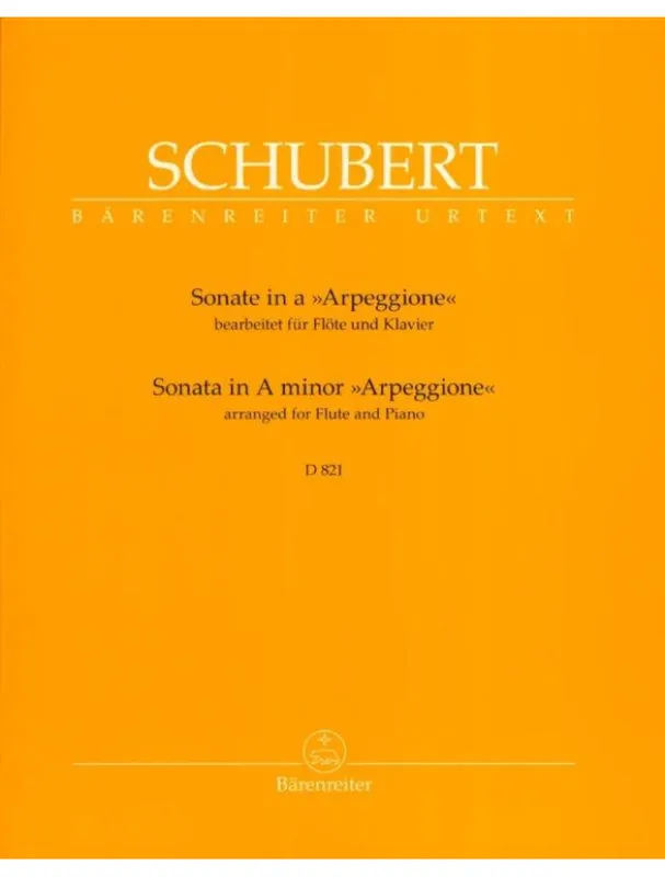 Speciální Cena Franz Schubert Sonate in A Minor Arpeggione D.821 (noty na příčnou flétnu, klavír)