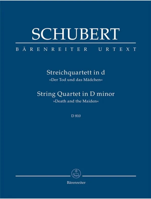 Nejlepší Cena Franz Schubert String Quartet in D minor D 810 "Death and the Maiden" (noty, studijní partitura)