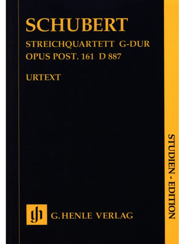 Vysoce Kvalitní Franz Schubert String Quartet In G Major Op. post. 161 D 887 - Study score (noty pro smyčcový kvartet)
