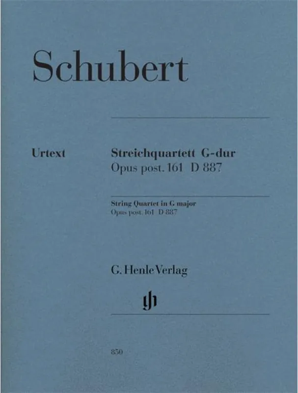 Cenový Hit Franz Schubert String Quartet in G Major, Op. post. 161 D 887 (noty pro smyčcový kvartet)