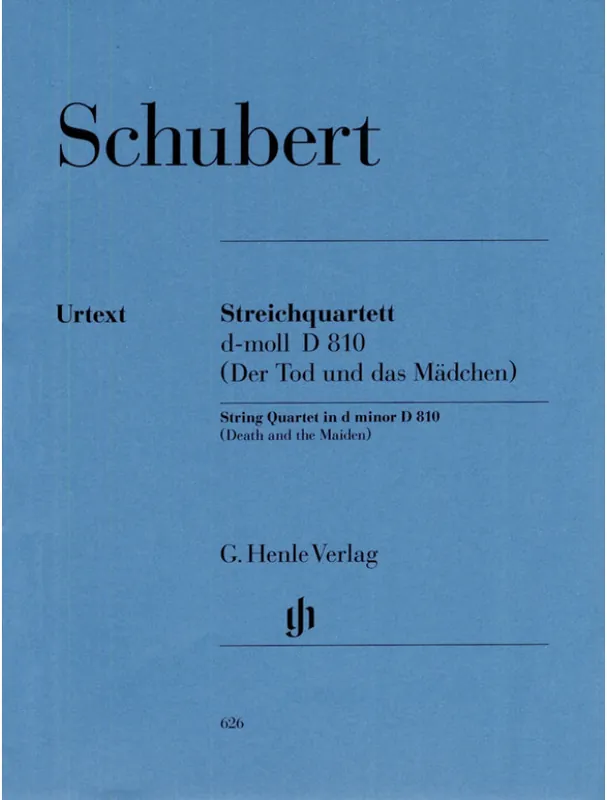 Franz Schubert The Death And The Maiden In D Minor D 810 (noty pro smyčcový kvartet) Omezená Nabídka