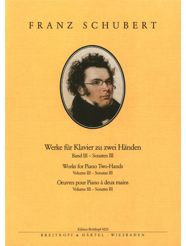 Přímo Od Výrobce Franz Schubert Works For Piano For Two Hands 3 - D 958-960, 459/459A (noty na klavír)