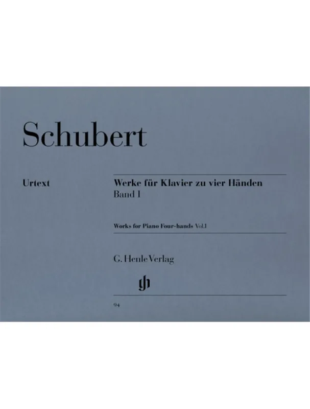 Značkový Franz Schubert Works For Piano Four-Hands Volume 1 (noty na čtyřruční klavír)