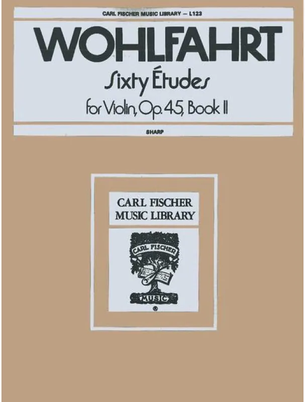 Víkendová Akce Franz Wohlfahrt 60 Etudes Op.45, Book 2 (noty na housle)