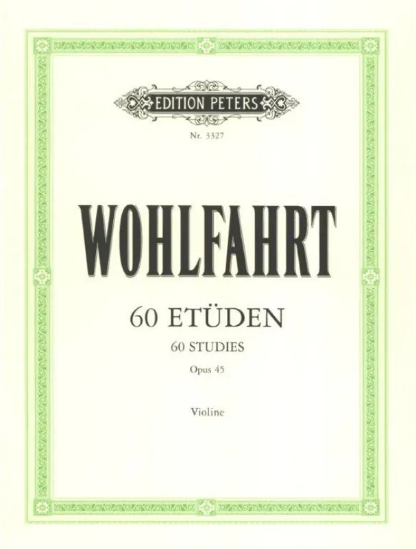 Omezená Nabídka Franz Wohlfahrt 60 Studies op. 45 (noty na housle)