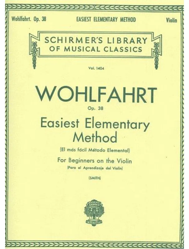 Franz Wohlfahrt Easiest Elementary Method for Beginners Op. 38 (noty na housle) Cenová Bomba